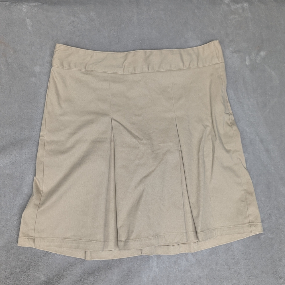 Cat & Jack Tan Pleated A-line Mini Skirt